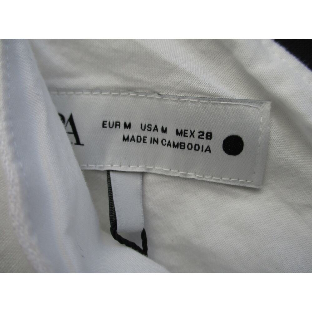 Nwt ZARA 100% Linen One-Shoulder Asymmetrical Off White Lined Midi Dress Sz M - Picture 5 of 10